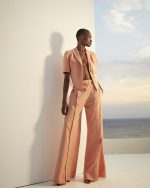 Short Sleeve Tailored Blazer - ST 0209 Coral - Image 3