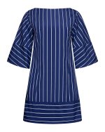 Pinstripe Dress - ST 0200 Dark Blue - Image 2