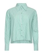 Striped Shirt with Open Back - ST 0203 Green - Image 2