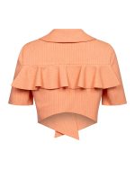 Short Sleeve Tailored Blazer - ST 0209 Coral - Image 2