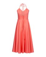 Open Back Flared Dress -  ST  0219 Coral - Image 4