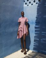 Layered Striped Shirt Dress - ST 0222