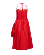 Off - Shoulder Sculpted Dress - ST 0224 Red - Image 4