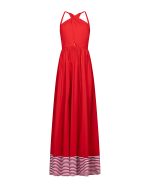 Statement Halter Maxi Dress - ST 0230 Red - Image 2