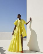 Asymmetric Tiered Shirt Dress - ST 0232 Yellow