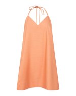 Open - Back Mini Dress - ST 0239 Coral - Image 2
