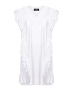 Statement Volan Dress - ST 0240 White - Image 2