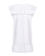 Statement Volan Dress - ST 0240 White - Image 3