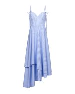 Striped Maxi Dress - ST 0241 Light Blue - Image 2