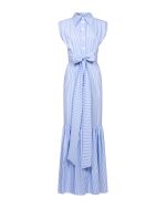 Striped Maxi Dress - ST 0242 Light Blue - Image 2