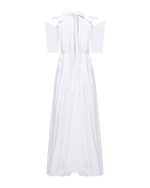 Maxi Dress With Unique Sleeves - ST 0244 White - Image 3