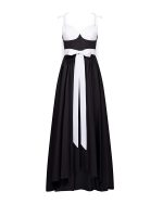 Two Tone Maxi Dress - ST 0247 Black - Image 2