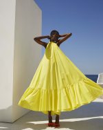 Halter - Airy Maxi Dress - ST 0251 Yellow