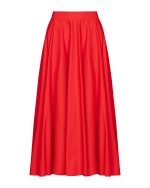Flowing Midi Skirt - ST 0253 Red