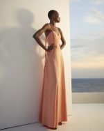 Striped Maxi Dress ST 0254 Coral