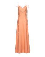 Striped Maxi Dress ST 0254 Coral - Image 3