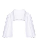 Corset Top with Unique Sleeves - ST 0257 White - Image 3