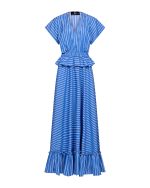 Striped Replum Maxi Dress - ST 0258 Blue Rua - Image 2