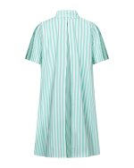 Striped Shirt Dress - ST 0261 Green - Image 3