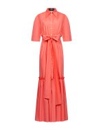 Maxi Voluminous Dress - ST 0262 Coral - Image 2