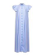 Striped Maxi Dress - ST 0263 Light Blue - Image 2