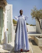 Striped Maxi Dress - ST 0263 Light Blue