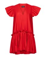 Ruffled Volume Dress - ST 0264 Red - Image 2