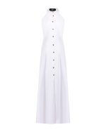 Open - Back Buttone Maxi Dress - ST 0271 White - Image 2