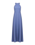 Open - Back Halter Maxi Dress - ST 0273 Blue - Image 2
