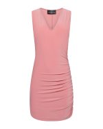 Ruched Mini Dress - ST 0276 Rotten Apple - Image 2