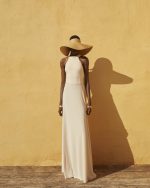 Open - Back Fluid Maxi Dress - ST 0277 Nude
