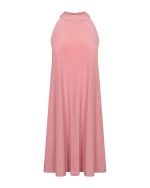 Fluid Halter Mini Dress - ST 0283 Rotten Apple - Image 2