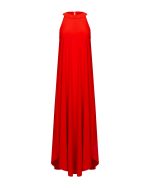 Fluid Halter Midi Dress - ST 0284 Red - Image 2