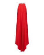 Fluid Halter Midi Dress - ST 0284 Red - Image 3