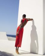 Sleek Open - Back Maxi Dress - ST 0286 Red