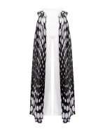Polka - Dot Statement Overlay Pants -  ST 0300 White