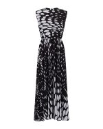 Graphic Polka - Dot Maxi Dress - ST 0303 Black - Image 2