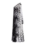 One Shoulder Polka - Dot Maxi Dress - ST 0307 White - Image 2