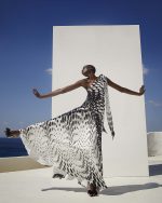 One Shoulder Polka - Dot Maxi Dress - ST 0307 White