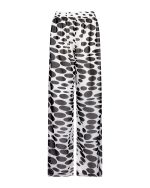 Polka - Dot Wide - Leg Trousers - ST 0308 White