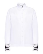 Open - Back Tie Shirt - ST 0309 White - Image 4