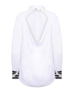 Open - Back Tie Shirt - ST 0309 White - Image 5
