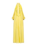 Halter Draped Maxi Dress - ST 0312 Yellow - Image 5