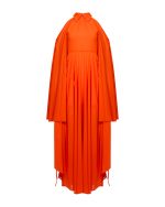 Draped Halter Maxi Dress - ST 0316 Orange - Image 2