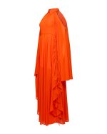 Draped Halter Maxi Dress - ST 0316 Orange - Image 3