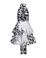 Polka - Dot Halter Mini Dress - ST 0317 White - Image 2