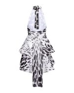 Polka - Dot Halter Mini Dress - ST 0317 White - Image 3