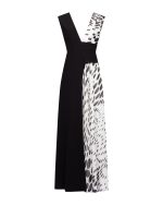 Asymmetric Polka - Dot Maxi Dress - ST 0318 White - Image 2
