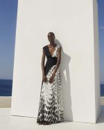Asymmetric Polka - Dot Maxi Dress - ST 0318 White