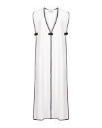 Long Sleeveless Layered Vest  - ST 0329 White - Image 2